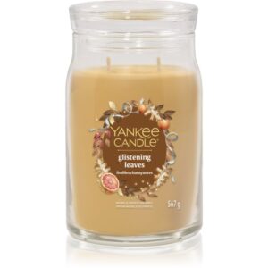 Yankee Candle Glistening Leaves candela profumata Signature 567 g