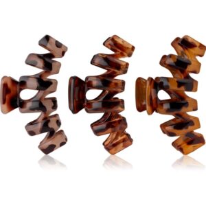 Brushworks Tortoiseshell Claw Clips fermagli per capelli 3 pz