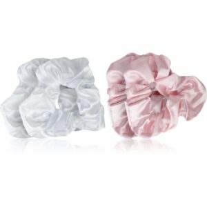 Brushworks Satin Scrunchies Pink & White elastici per capelli