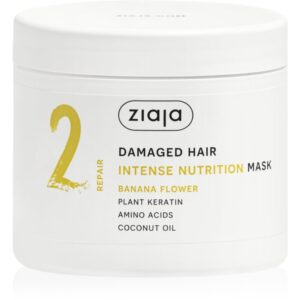 Ziaja Plant Essentials Banana Flower maschera per capelli nutriente per capelli rovinati 350 ml