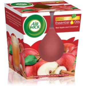 Air Wick Essential Oil Red Apple & Cinnamon candela profumata 105 g
