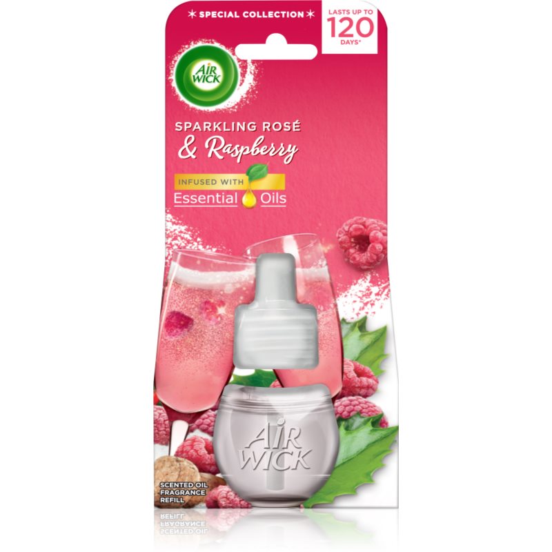 Air Wick Sparkling Rose & Raspberry diffusore elettrico per ambienti ricarica 19 ml Air Wick Sparkling Rose & Raspberry diffusore elettrico per ambienti ricarica 19 ml