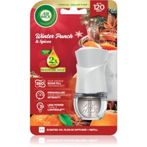 Air Wick Electric Winter Punch Winter Punch & Spices diffusore elettrico per ambienti con ricarica 19 ml