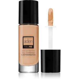 Aden Cosmetics Full HD Fluid Foundation fondotinta liquido lunga tenuta colore 02 Ivory 20 ml