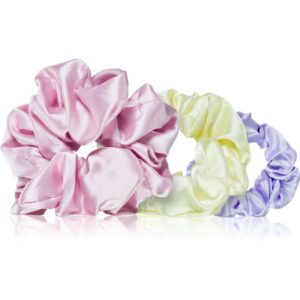 BrushArt Daisy Dreams Satin Scrunchies Set elastici per capelli 3 pz