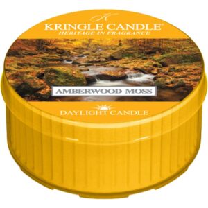 Kringle Candle Amberwood Moss candela scaldavivande 42 g