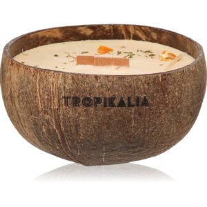 Tropicandle Sandalwood & Tangerine candela profumata con stoppino in legno 350 ml