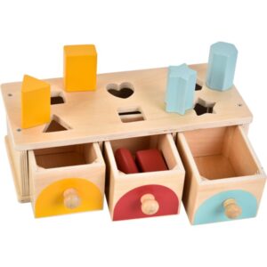 2Kids Toys Shape Sorting Box attività giocattolo 12m+ 10 pz