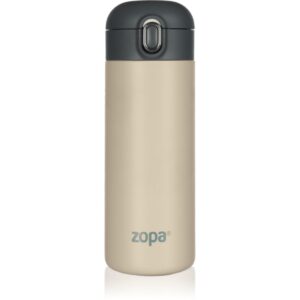 Zopa Thermo Bottle thermos con cannuccia Cookie Beige 400 ml