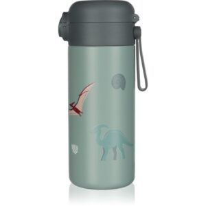 Zopa Thermo Bottle with Silicone Holder and Drinking Spout thermos con cannuccia Dino 350 ml