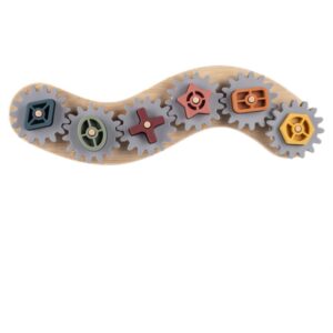 Zopa Silicone Bamboo Puzzle Cog Wheels attività giocattolo 1 pz